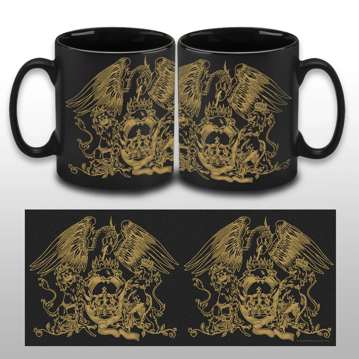 Gold Crest on Matt Finish Mug