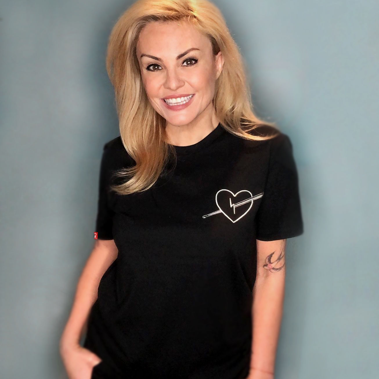 Embroidered Showing The Love | Unisex T-Shirt