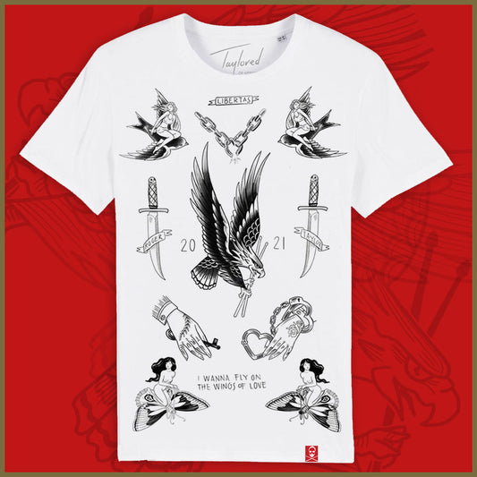 Freedom Tattoos | White T-Shirt
